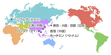 世界地図のイラスト