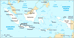 インドネシアの地図